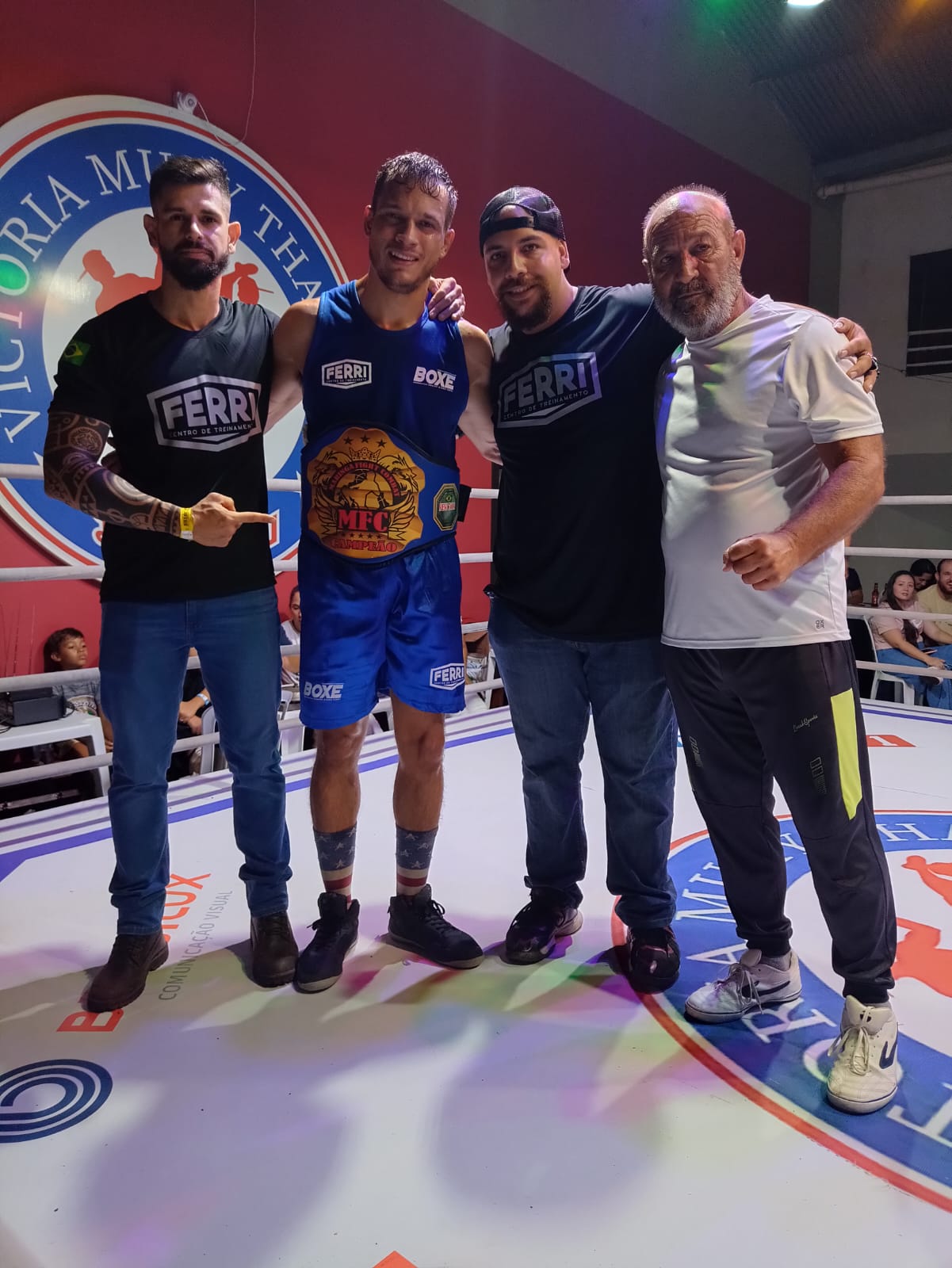 Da esquerda pra direita, Diego Ferri, Taygor Pradela, João Moreno e Pradela (Foto: Carlos Barboza)