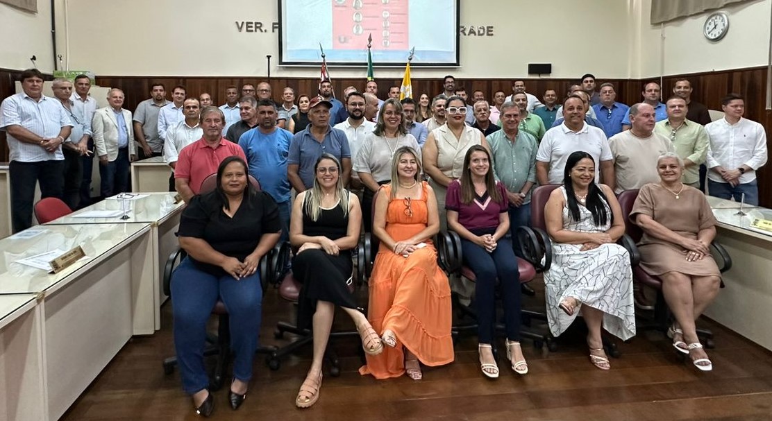 Eleição ocorreu na Câmara Municipal de Pirapozinho, com a presença de 62 dos 68 membros da Unipontal